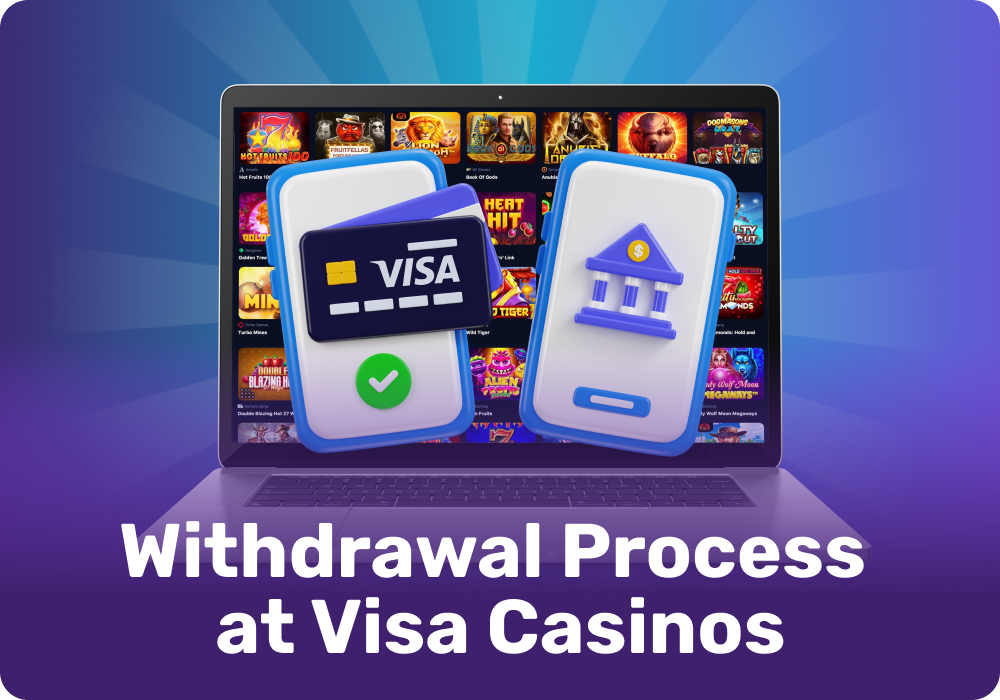 Withdrawing winnings via Visa is simple, though it often takes longer than deposits