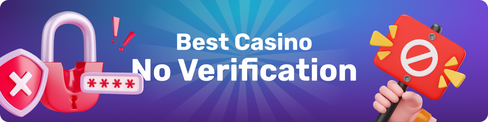 You can play at online casinos without identity checks and verifications